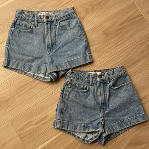 American Apparel Denim Shorts Size 24 and 25